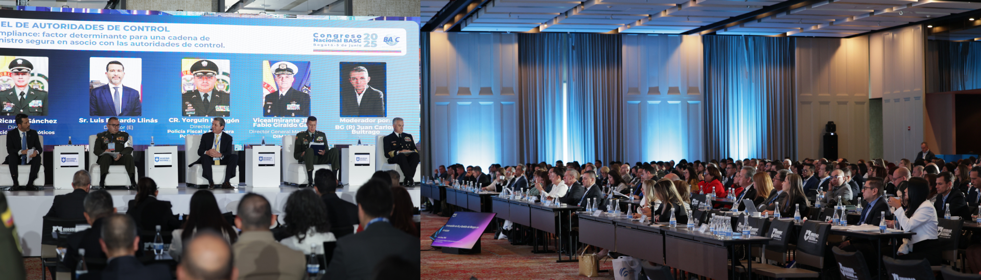 Momentos durante del Congreso Nacional BASC Colombia 2025