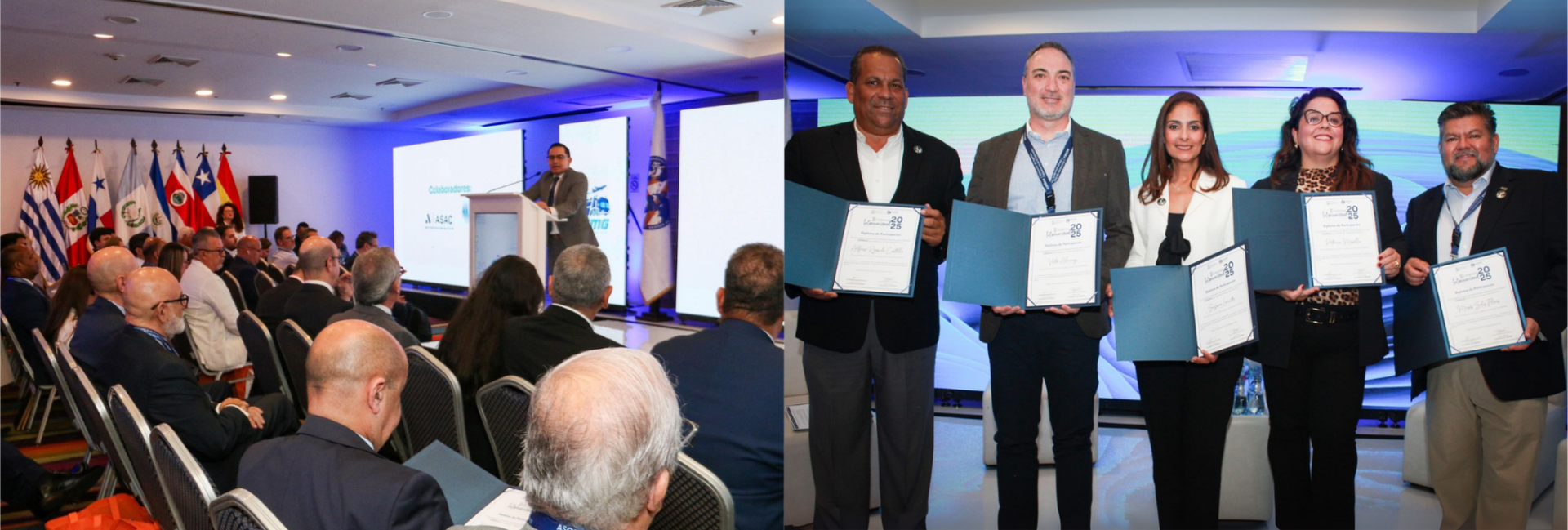 Gracias a los lazos de cooperación existentes entre BASC y la Asociación Internacional de Agentes Profesionales de Aduana (ASAPRA), la Organización fue invitada a participar en el II Congreso Internacional de la Asociación de Agentes de Aduana de El Salvador (ASODAA). El evento se llevó a cabo el 6 de mayo de 2025 en San Salvador, en el marco de las reuniones del Convenio Multilateral sobre Cooperación y Asistencia Mutua entre las Aduanas de América Latina, España y Portugal (COMALEP) y del V Foro Conjunto Aduanas – Grupo Regional del Sector Privado (GRSP) de las Américas y el Caribe.   En representación de World BASC Organization (WBO), Suzanne Lemaitre, directora ejecutiva, participó en la agenda académica del evento como panelista invitada, compartiendo la experiencia de BASC como miembro activo del GRSP de la Organización Mundial de Aduanas (OMA). Lemaitre intervino en la sesión titulada “Aportes del Grupo Regional del Sector Privado a la OMA”, que contó con la participación de destacadas asociaciones y líderes del sector privado, entre ellos: Sr. Nelson Brens, presidente de ASAPRA; Patricia Masella, presidenta de AMECOMEX (Brasil); Moisés Solís Flores, vicepresidente de ALACAT; y Víctor Almiray, director de cumplimiento aduanero y comercial para Latinoamérica de HUAWEI.    Durante su intervención, Lemaitre compartió la visión de WBO como miembro permanente del Grupo Consultivo del Sector Privado (PSCG por sus siglas en inglés) y el GRSP de la OMA, sobre la importancia de la cooperación público-privada para el fortalecimiento de la seguridad en la cadena de suministro internacional, destacando el rol del programa BASC como modelo de referencia en materia de ética, transparencia y gestión de riesgos.