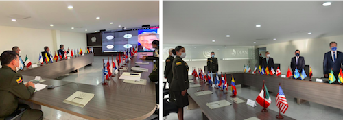 Momentos	durante	la	intervención	remota	del	Sr.	Fermín	Cuza,	presidente	internacional	de	WBO.