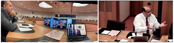 Durante la transmisión en vivo, los Sres. Suzanne Lemaitre; Directora de Administración/Comunicaciones y Relaciones Corporativas de WBO, Manuel Garza, Director de CTPAT de la Aduana y Protección Fronteriza de los Estados Unidos USCBP, Emilio Aguiar; Presidente de la Junta Directiva de WBO, Fermín Cuza; Alto Consejero para Asuntos Internacionales y Pasado Presidente Internacional de WBO, E. Erik Moncayo; Director Ejecutivo y Presidente Internacional (E) y Luis Renella; Director de Operaciones de WBO.