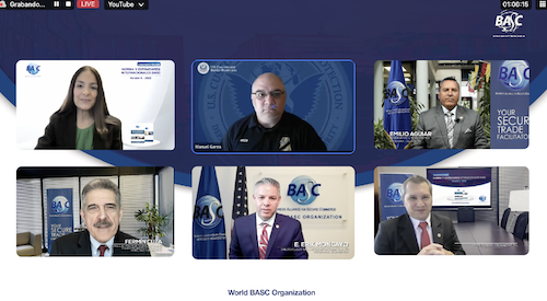 Durante la transmisión en vivo, los Sres. Suzanne Lemaitre; Directora de Administración/Comunicaciones y Relaciones Corporativas de WBO, Manuel Garza, Director de CTPAT de la Aduana y Protección Fronteriza de los Estados Unidos USCBP, Emilio Aguiar; Presidente de la Junta Directiva de WBO, Fermín Cuza; Alto Consejero para Asuntos Internacionales y Pasado Presidente Internacional de WBO, E. Erik Moncayo; Director Ejecutivo y Presidente Internacional (E) y Luis Renella; Director de Operaciones de WBO.