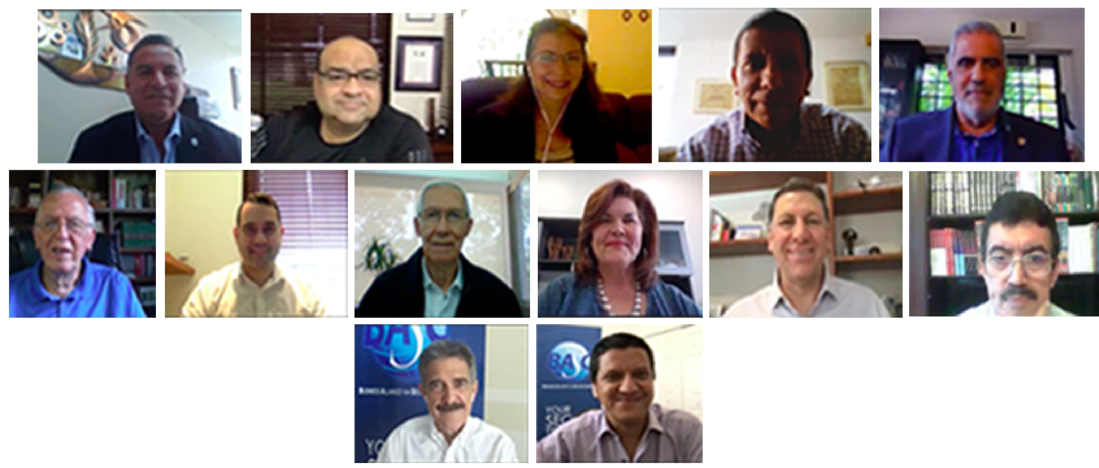 En la foto: representantes de la Asamblea conformada por presidentes y apoderados de Capítulos Nacionales BASC junto al equipo de trabajo de World BASC Organization.