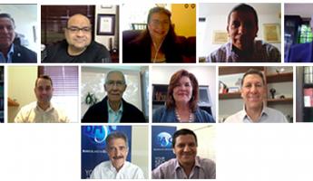 En la foto: representantes de la Asamblea conformada por presidentes y apoderados de Capítulos Nacionales BASC junto al equipo de trabajo de World BASC Organization.